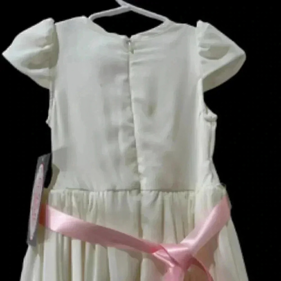 NEW Cinderella Couture Ivory chiffone soft‎  Dress Girls Sz 2 NWT - Picture 4 of 11